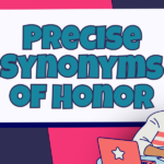Synonyms for Honor